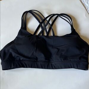 Lululemon Black Strappy Sports Bra